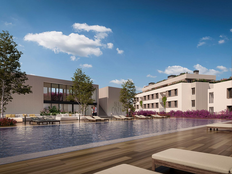 New Seaside Apartment with Terrace and Ocean Views in Galicia — Isla de Onza Residential Complex. Photo:  2