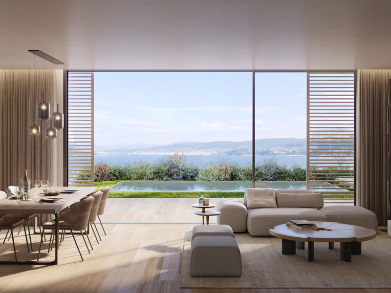 New Seaside Apartment with Terrace and Ocean Views in Galicia — Isla de Onza Residential Complex. Photo:  4