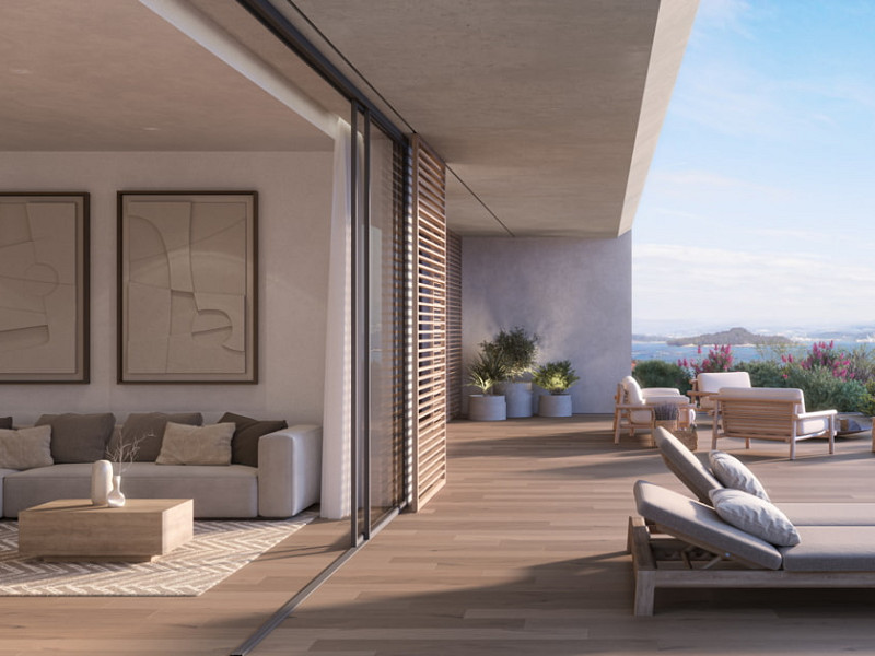 New Seaside Apartment with Terrace and Ocean Views in Galicia — Isla de Onza Residential Complex. Photo:  6