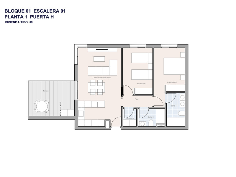 New Seaside Apartment with Terrace and Ocean Views in Galicia — Isla de Onza Residential Complex. Photo:  10