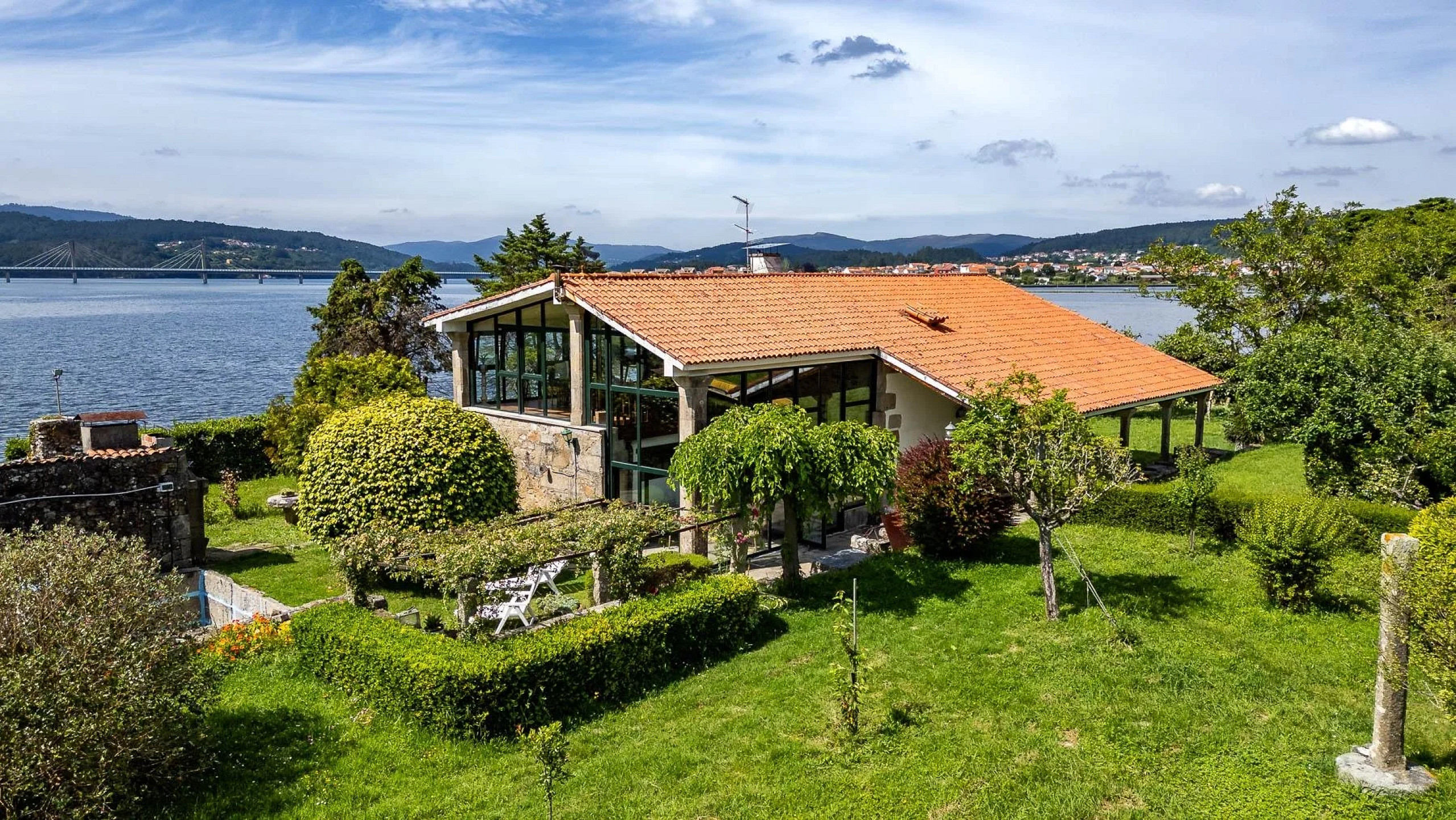 Seaside Home with Private Dock in Galicia